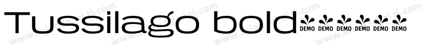 Tussilago bold字体转换